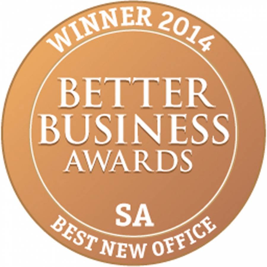 WINNER - 2014 BETTER BUSINESS AWARDS - BEST NEW OFFICE