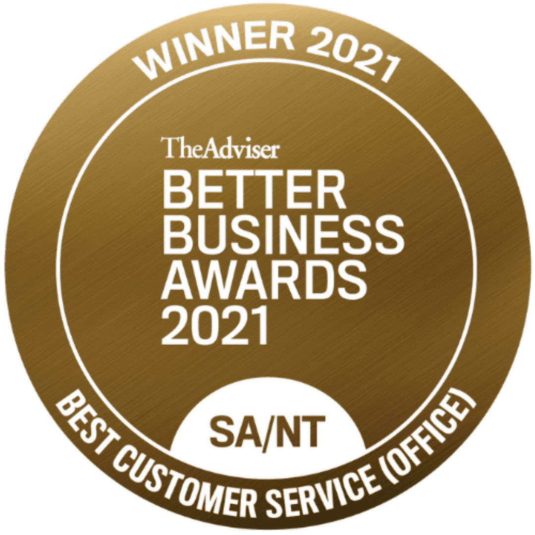 WINNER – 2021 – BETTER BUSINESS AWARDS – AUSTRALIA BEST CUSTOMER SERVICE (OFFICE)AWARD