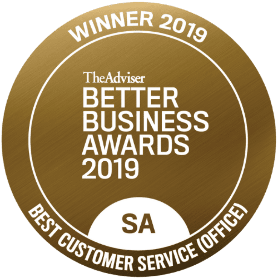 WINNER - 2019 - BETTER BUSINESS AWARDS - BEST CUSTOMER SERVICE OFFICE