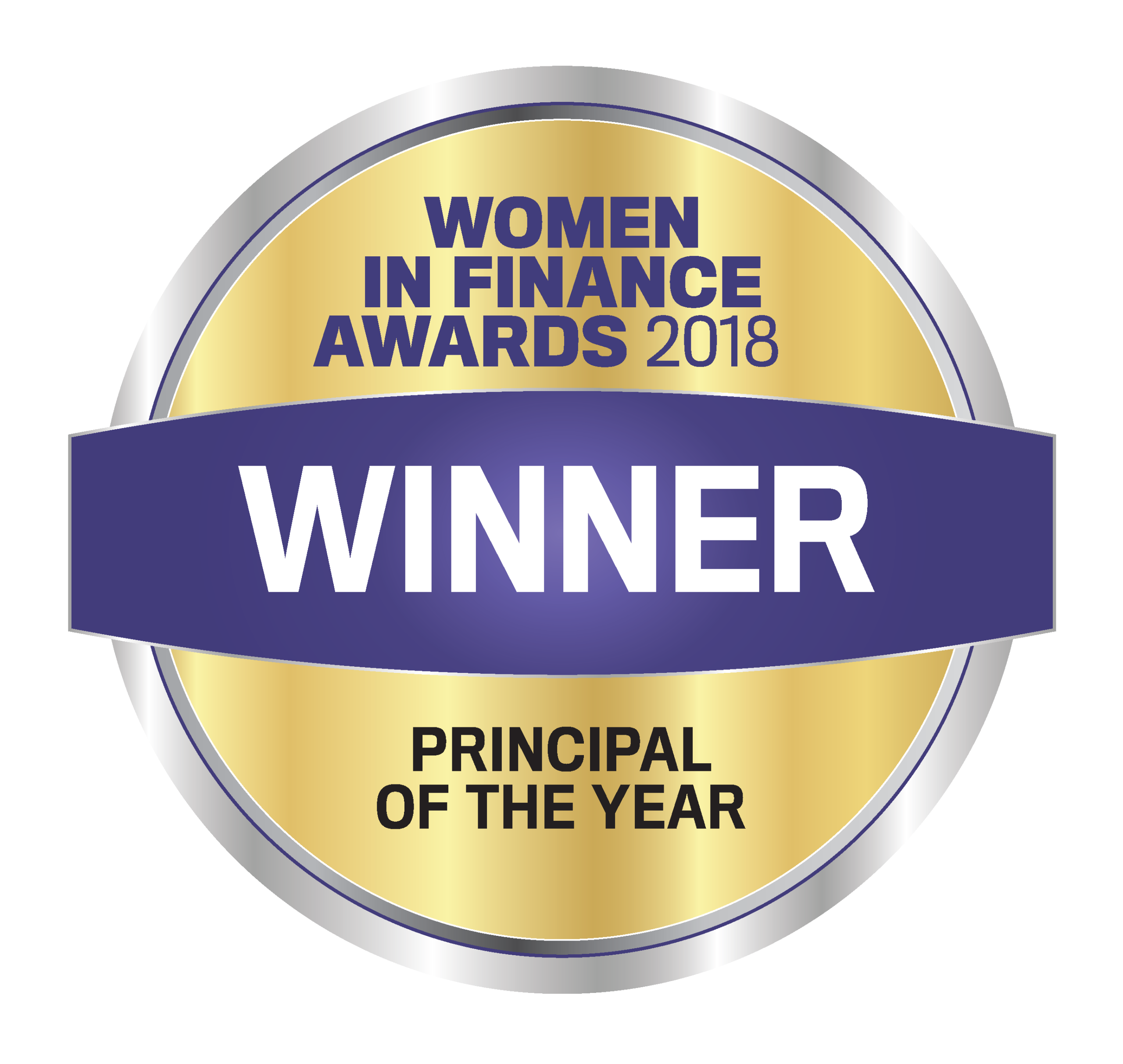 WINNER - 2018 - WOMEN IN FINANCE AWARDS- PRINCIPAL OF THE YEAR